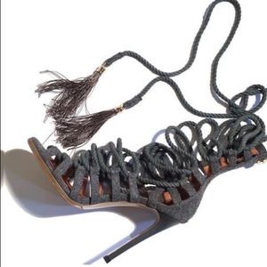 Hanifa Lace up heels